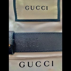 Leather Gucci Double G Belt
